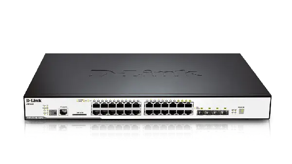 D-Link DGS-3120-24PC: 24-Port Gigabit Stackable L2+ Switch, 4 Combo SFP 40-Gigabit Stacking 