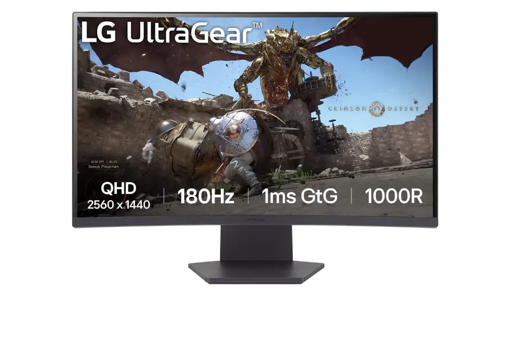 27GS60QC-B, LG 68.5 cm (27) QHD 1000R Curved Display Gaming Monitor