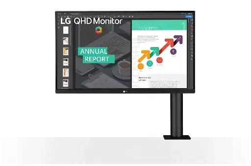 27QN880-B, LG 27 (68.58cm) QHD Ergo IPS Monitor