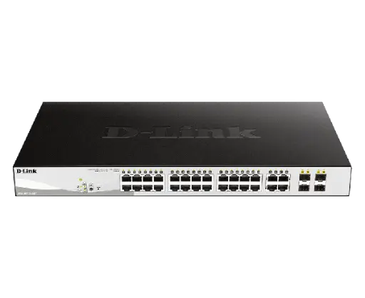 D-Link DGS-1210-28P 28-Port Gigabit Smart Managed PoE Switch