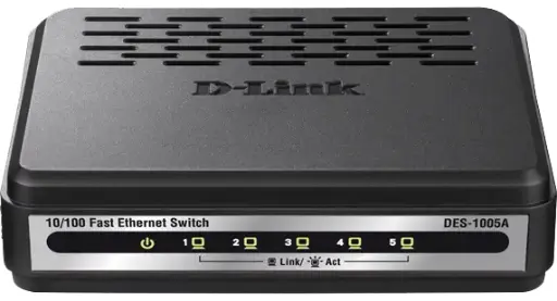 D-Link DES-1005A 5-Port 10/100BASE-T Unmanaged 10/100 Mbps Ethernet LAN Network Switch 