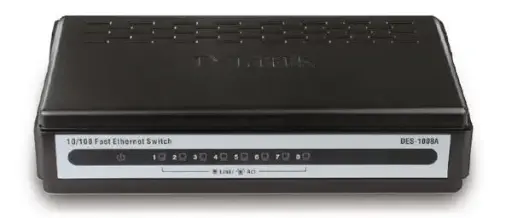 D-Link DES-1008A 8-Port 10/100Mbps Network Switch